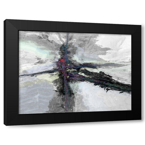 B and W  Color Accents I Black Modern Wood Framed Art Print with Double Matting by Tienhaara, Michael