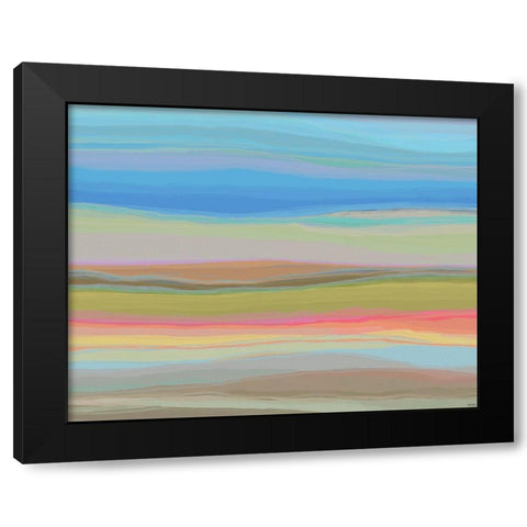 Contours VIII Black Modern Wood Framed Art Print with Double Matting by Tienhaara, Michael