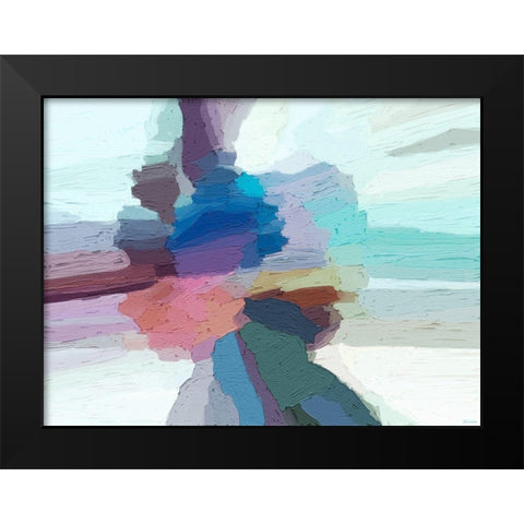 Pulsations I Black Modern Wood Framed Art Print by Tienhaara, Michael