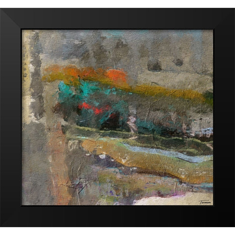 Reflective II FX Black Modern Wood Framed Art Print by Tienhaara, Michael