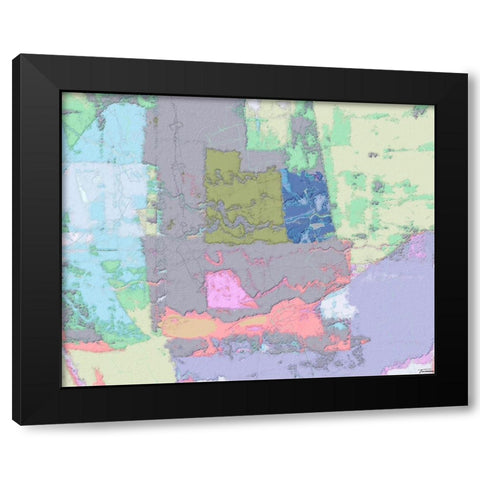 Sherbert I V 1 Black Modern Wood Framed Art Print with Double Matting by Tienhaara, Michael
