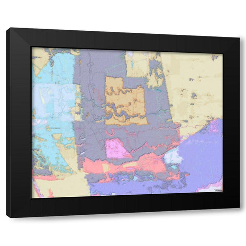 Sherbert I V 3 Black Modern Wood Framed Art Print with Double Matting by Tienhaara, Michael