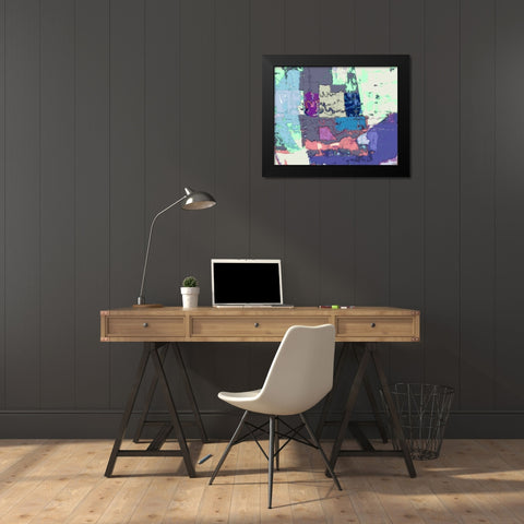 Sherbert I V 4 Black Modern Wood Framed Art Print by Tienhaara, Michael