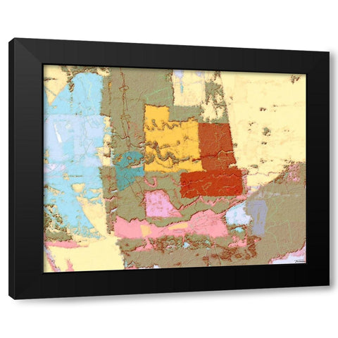 Sherbert I V 6 Black Modern Wood Framed Art Print with Double Matting by Tienhaara, Michael