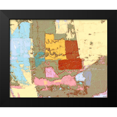 Sherbert I V 6 Black Modern Wood Framed Art Print by Tienhaara, Michael