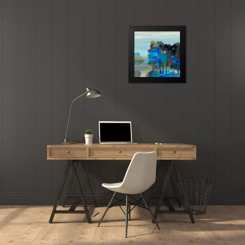 Ridge V Black Modern Wood Framed Art Print by Tienhaara, Michael