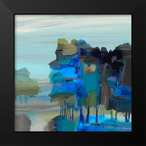 Ridge V Black Modern Wood Framed Art Print by Tienhaara, Michael