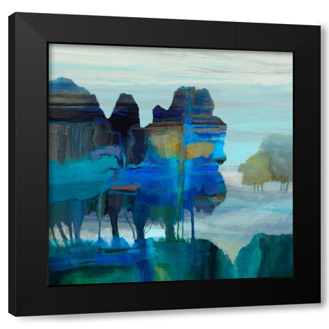 Ridge VI Black Modern Wood Framed Art Print with Double Matting by Tienhaara, Michael