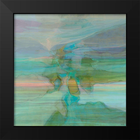 Passive I Landscape Version II Black Modern Wood Framed Art Print by Tienhaara, Michael