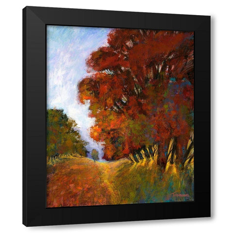 Falls Romance II Black Modern Wood Framed Art Print by Tienhaara, Michael