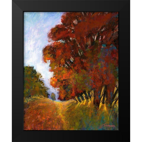 Falls Romance II Black Modern Wood Framed Art Print by Tienhaara, Michael