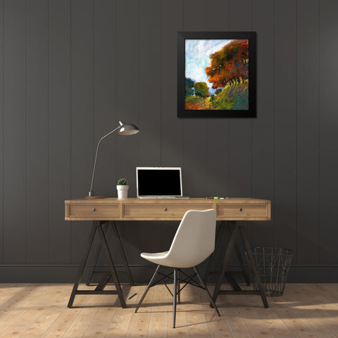 Falls Romance IV Black Modern Wood Framed Art Print by Tienhaara, Michael