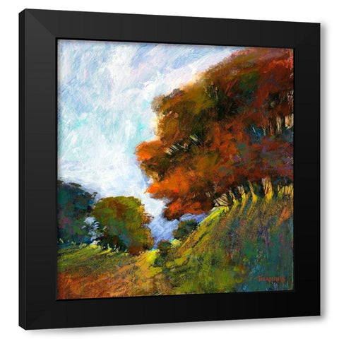 Falls Romance IV Black Modern Wood Framed Art Print by Tienhaara, Michael