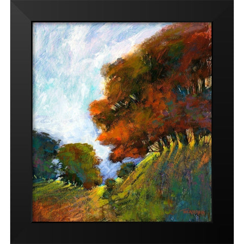 Falls Romance IV Black Modern Wood Framed Art Print by Tienhaara, Michael