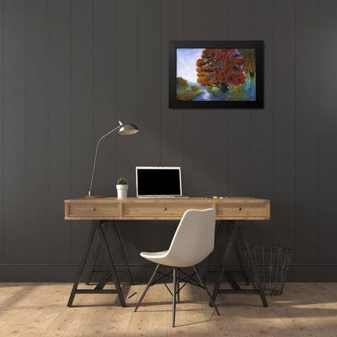 Faraway Brook I Black Modern Wood Framed Art Print by Tienhaara, Michael