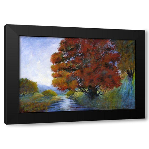 Faraway Brook I Black Modern Wood Framed Art Print by Tienhaara, Michael