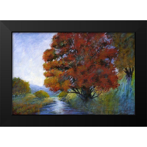 Faraway Brook I Black Modern Wood Framed Art Print by Tienhaara, Michael