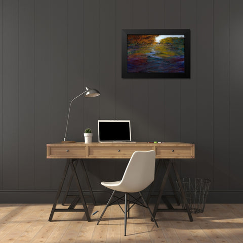 Serene Journey II Black Modern Wood Framed Art Print by Tienhaara, Michael