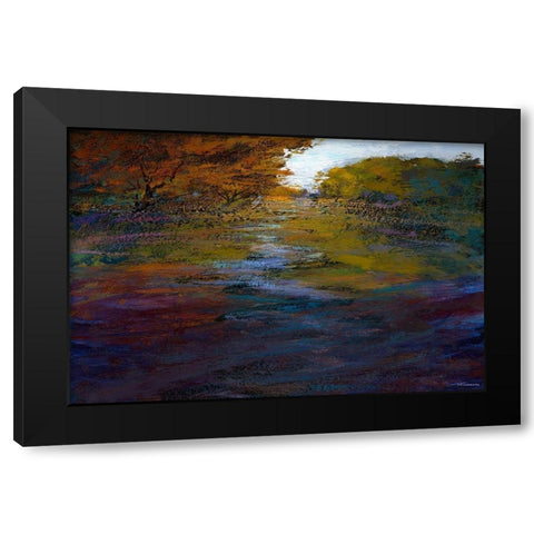 Serene Journey II Black Modern Wood Framed Art Print by Tienhaara, Michael