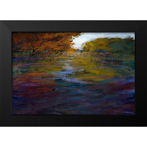 Serene Journey II Black Modern Wood Framed Art Print by Tienhaara, Michael