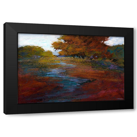 Serene Journey III Black Modern Wood Framed Art Print with Double Matting by Tienhaara, Michael