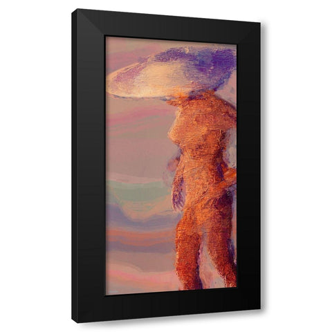 Female Standing I Black Modern Wood Framed Art Print by Tienhaara, Michael