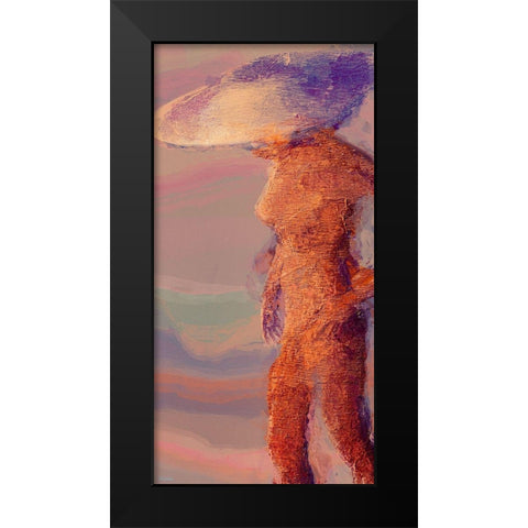 Female Standing I Black Modern Wood Framed Art Print by Tienhaara, Michael