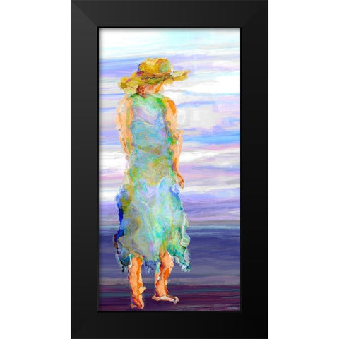 Female Standing II Black Modern Wood Framed Art Print by Tienhaara, Michael
