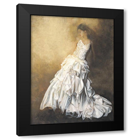 Donna in bianco Black Modern Wood Framed Art Print by Bassetti, Andrea