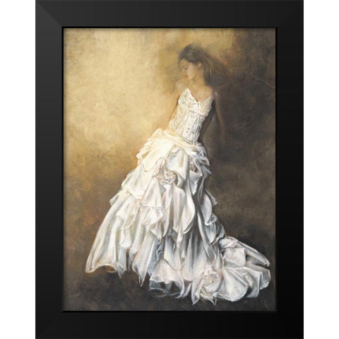 Donna in bianco Black Modern Wood Framed Art Print by Bassetti, Andrea
