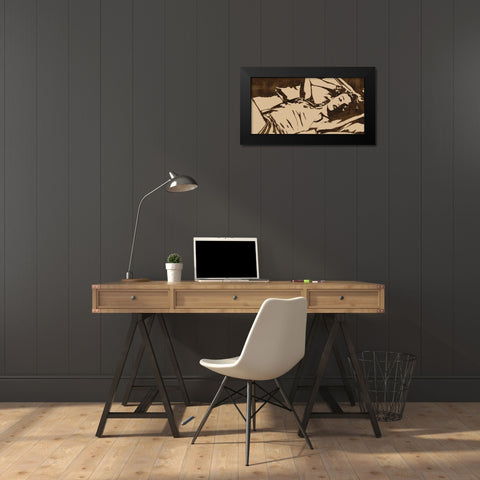 En Vogue Black Modern Wood Framed Art Print by Cooper, Andrew