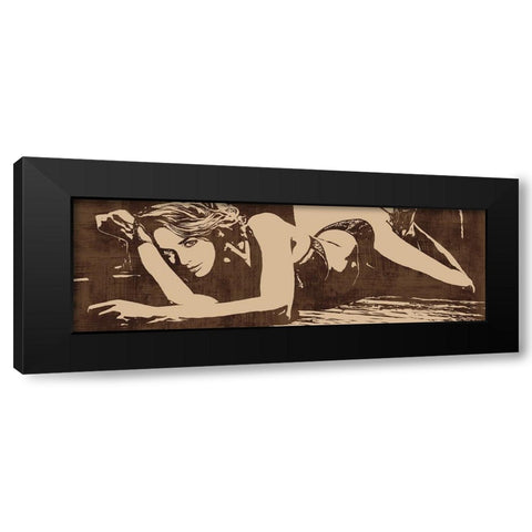 Strike a Pose Black Modern Wood Framed Art Print with Double Matting by Cooper, Andrew