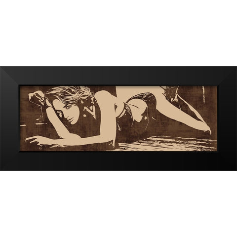 Strike a Pose Black Modern Wood Framed Art Print by Cooper, Andrew