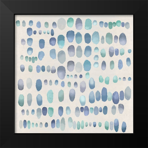 Playful Green and Purple II Black Modern Wood Framed Art Print by Perry, Angela