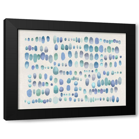 Playful Green and Purple III Black Modern Wood Framed Art Print by Perry, Angela