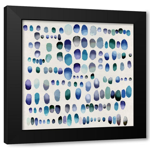 Playful Jewel Tones I Black Modern Wood Framed Art Print by Perry, Angela
