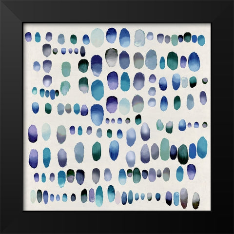 Playful Jewel Tones I Black Modern Wood Framed Art Print by Perry, Angela