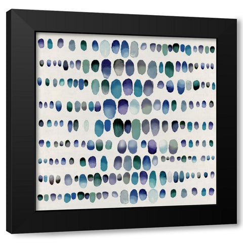 Playful Jewel Tones II Black Modern Wood Framed Art Print by Perry, Angela