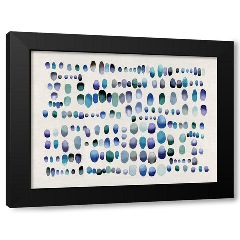 Playful Jewel Tones III Black Modern Wood Framed Art Print by Perry, Angela