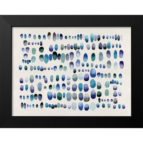 Playful Jewel Tones III Black Modern Wood Framed Art Print by Perry, Angela
