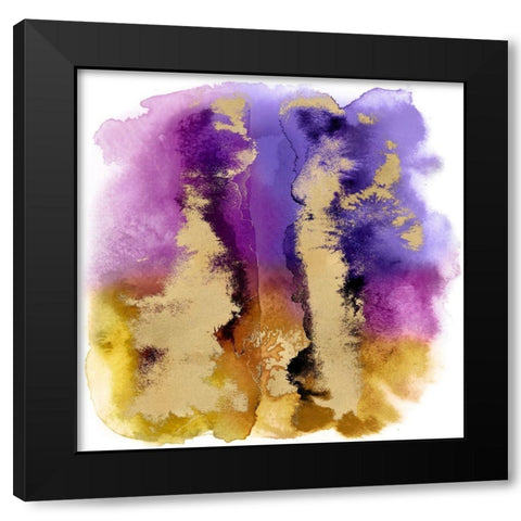 Magical Mist with Gold I Black Modern Wood Framed Art Print by Riley, Bella