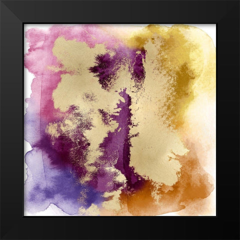 Magical Mist with Gold II Black Modern Wood Framed Art Print by Riley, Bella
