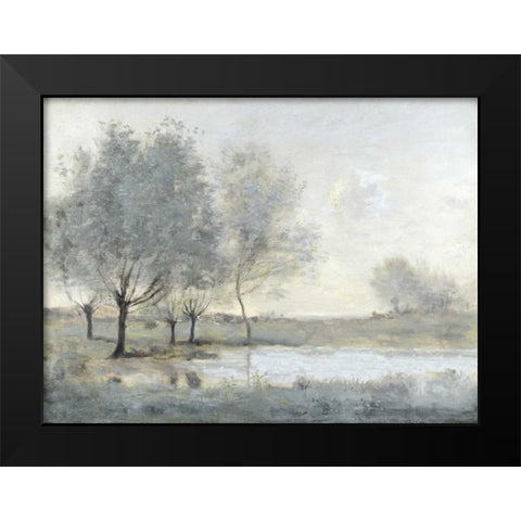 By the Pond II Black Modern Wood Framed Art Print by McKee, Christy