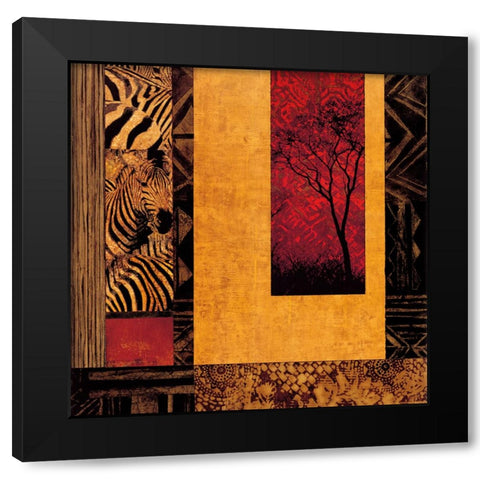 African Studies II Black Modern Wood Framed Art Print by Donovan, Chris