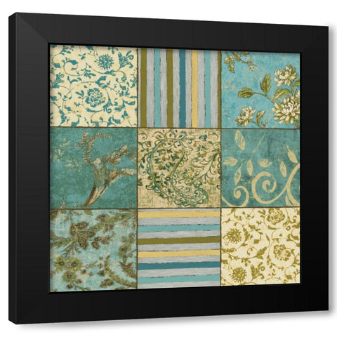 Acqua Dreams I Black Modern Wood Framed Art Print with Double Matting by Donovan, Chris