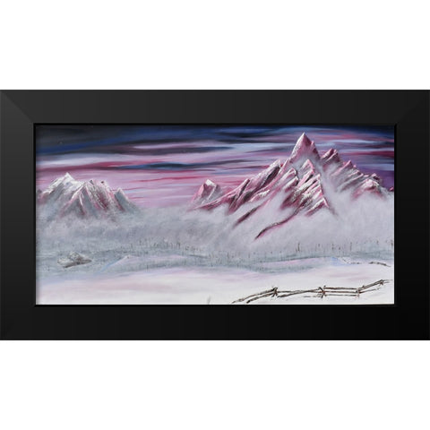 Mount Black Modern Wood Framed Art Print by Klingeler, Christian