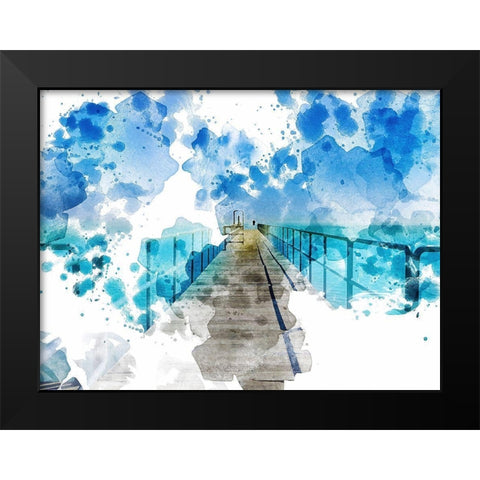 Pier I Black Modern Wood Framed Art Print by Young, Chamira