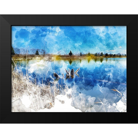 Broken PIer Black Modern Wood Framed Art Print by Young, Chamira