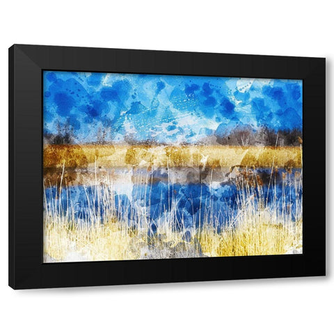 Phragmites I Black Modern Wood Framed Art Print with Double Matting by Young, Chamira