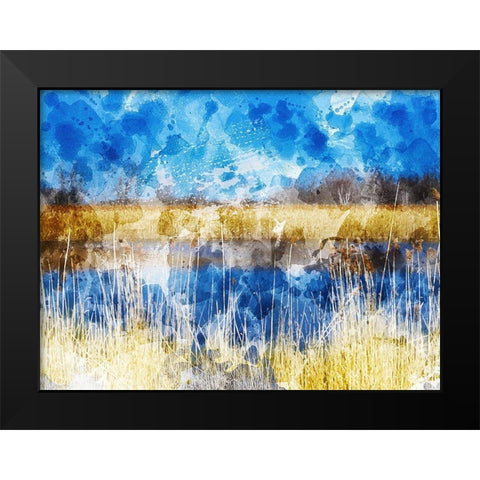 Phragmites I Black Modern Wood Framed Art Print by Young, Chamira